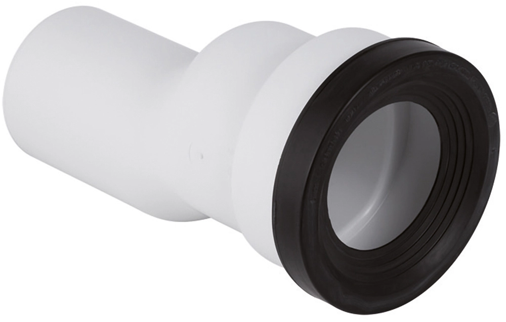 QWORK 100 mm Versatz WC Anschlussrohr, Kunststoff WC Anschlussstück Weiß :  : Baumarkt